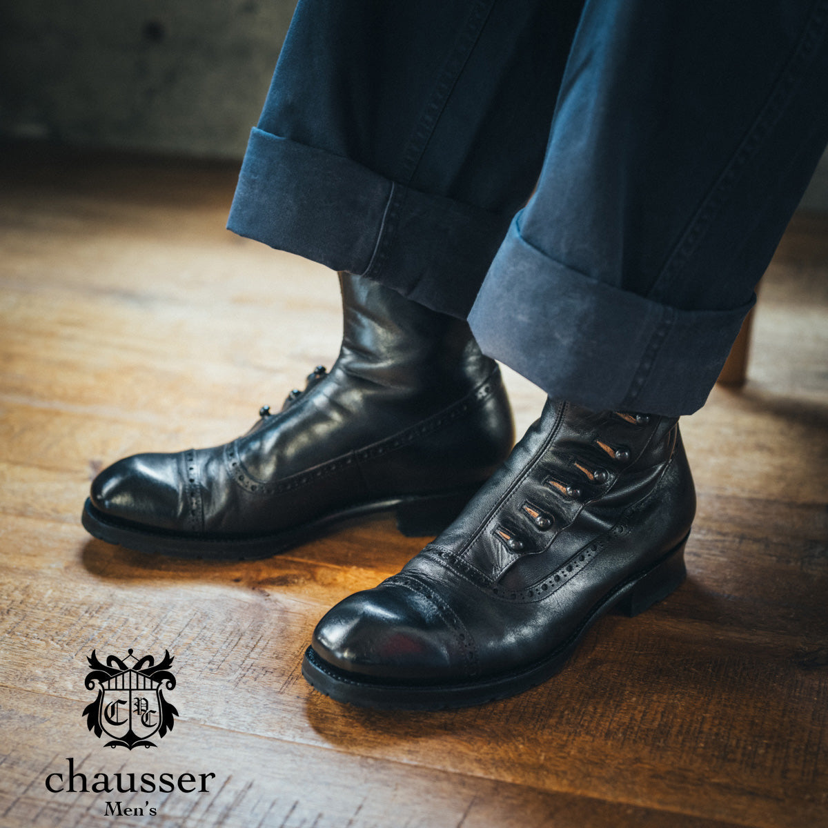 セール chausser C-793　PLAIN TOE SHOES BL セール chausser C-793 PLAIN TOE SHOES BL - メルカリ