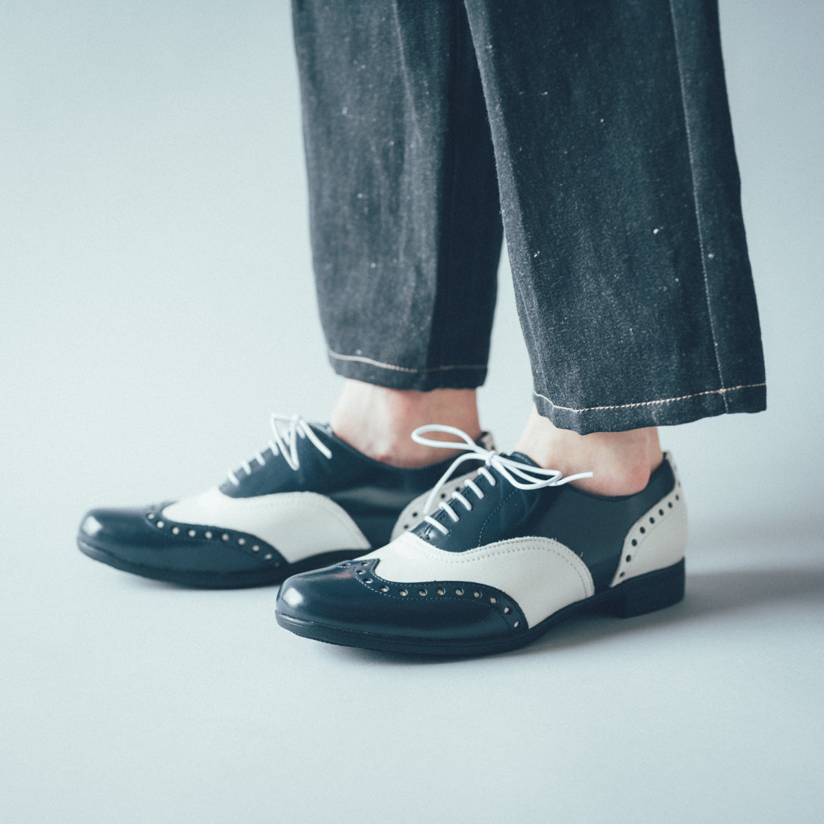 TR-004 WINGTIP SHOES NYG/WHC