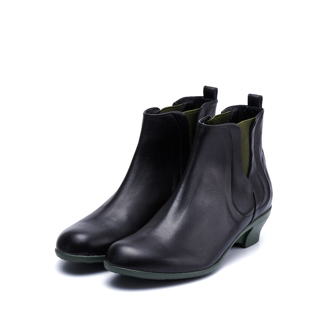 TR-023 SIDE-GORE HEEL BOOTS BL/KA
