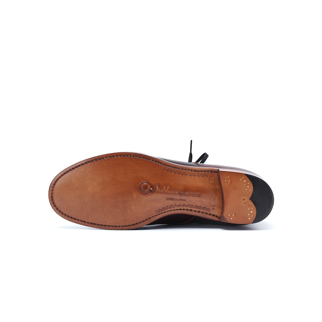 SU-110C CORDOVAN U-MOCHA LACE-UP BOOTS BGD