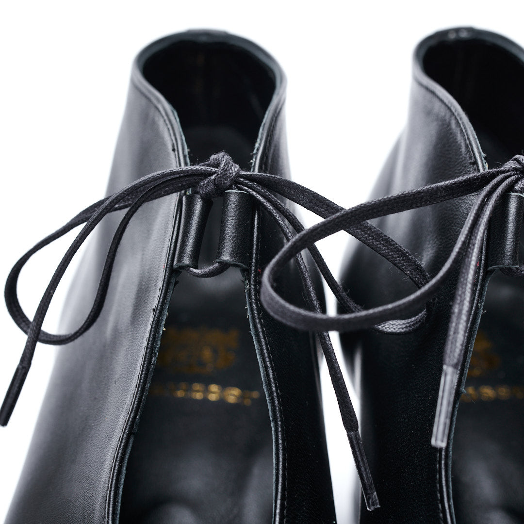 C-2346 U-CUT HEEL BOOTIES BL