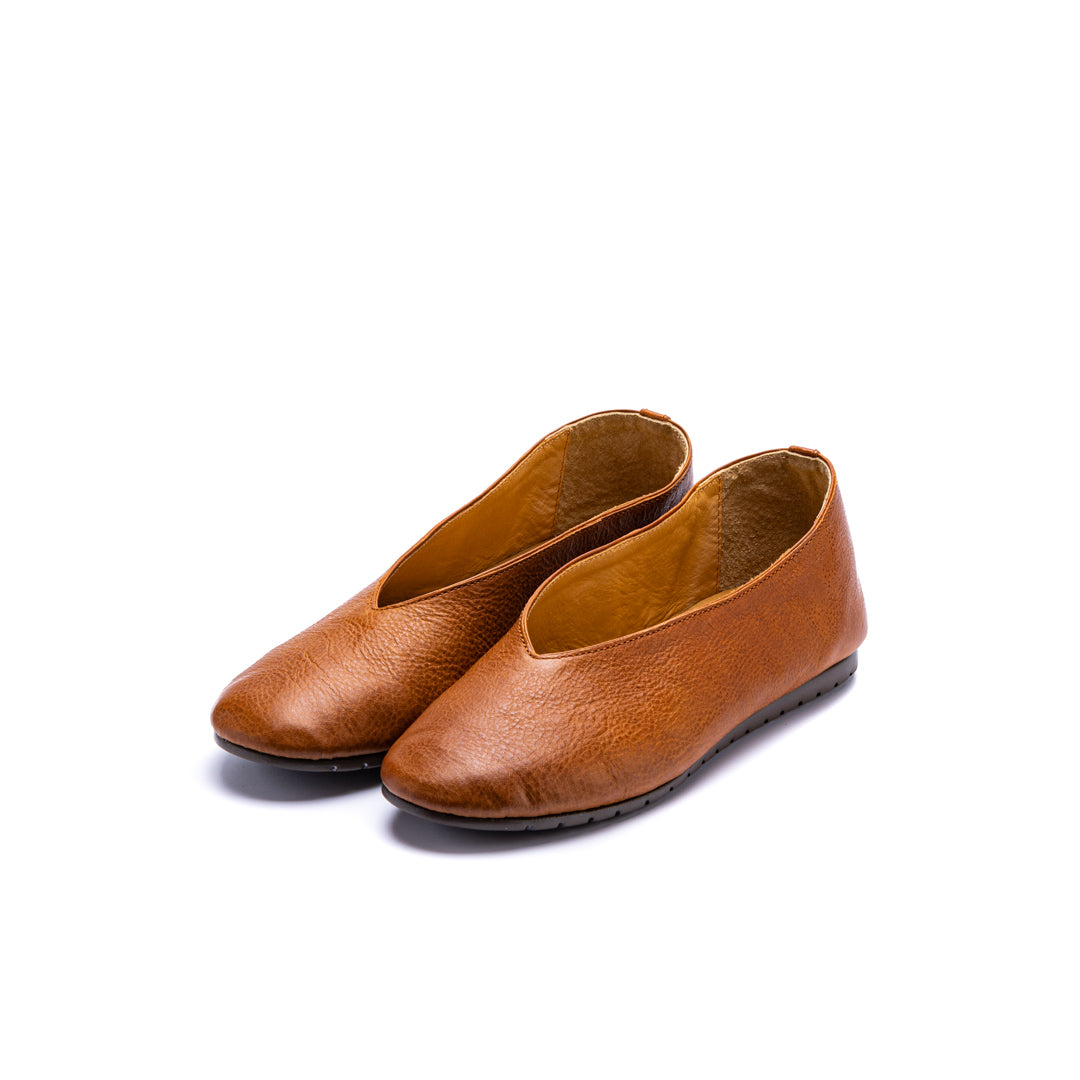 CT-01 V-CUT FLAT SHOES BR