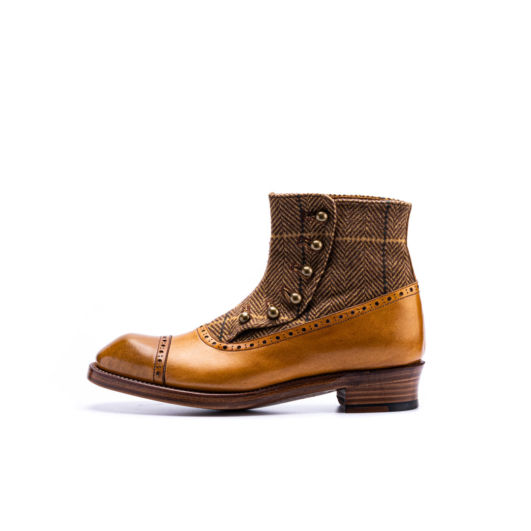 PC-5063TW BUTTON BOOTS BR/BRTW