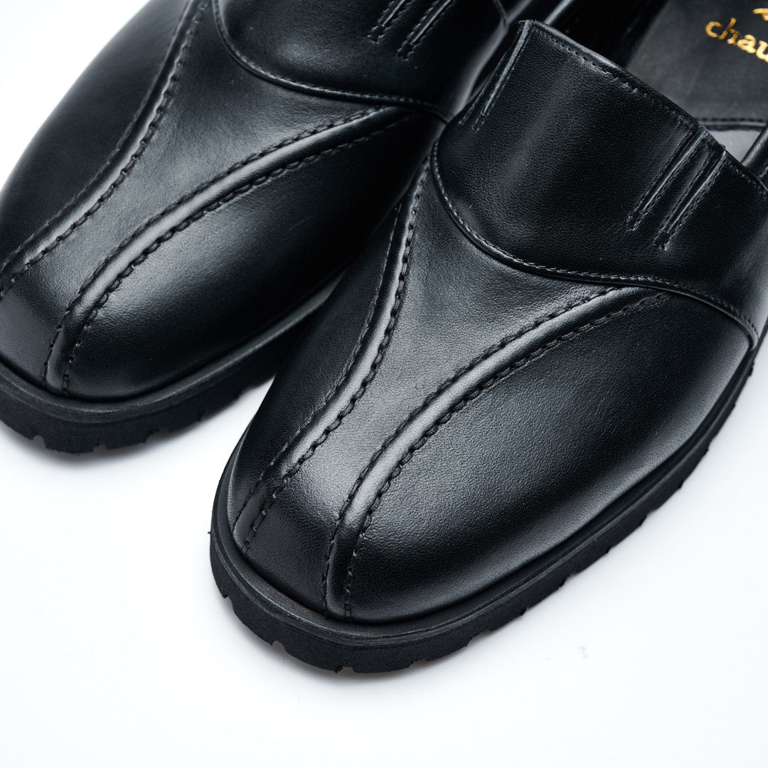 C-2347 VIBRAM SOLE LOAFERS BL