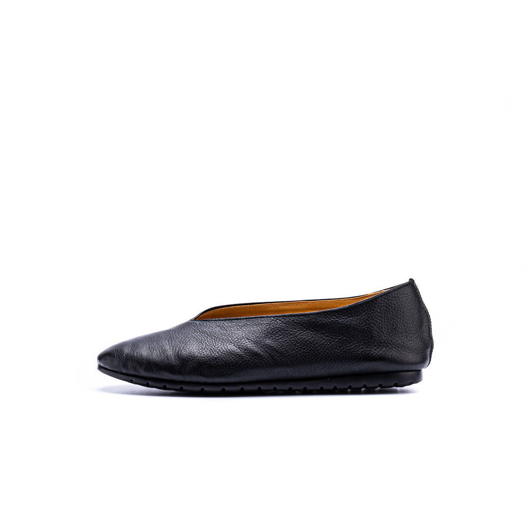 CT-01 V-CUT FLAT SHOES BL