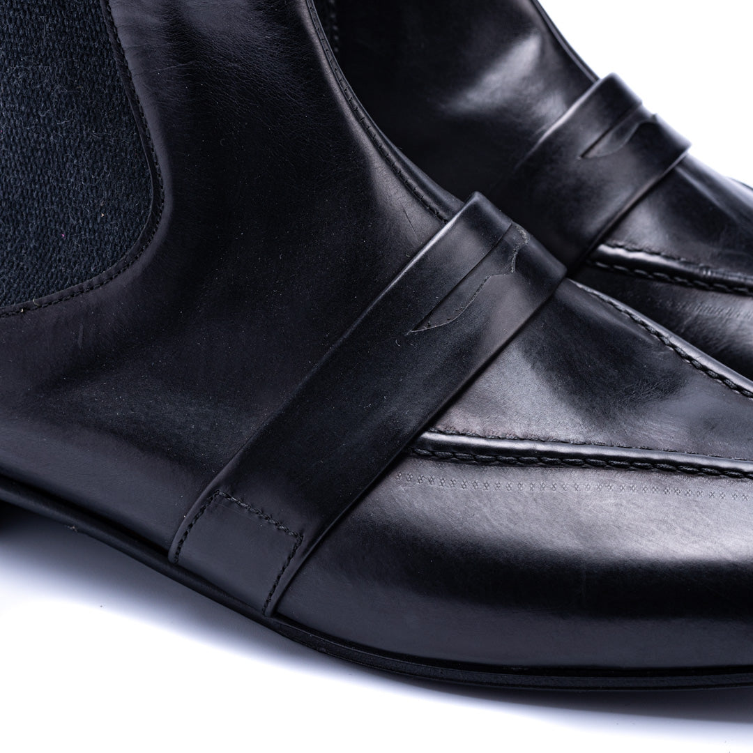 C-2329 SIDE-GORE LOAFER BOOTS BL