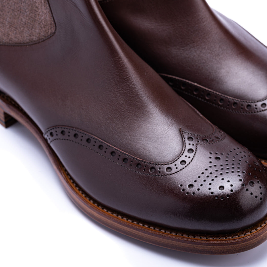 SU-108 WINGTIP SIDE-GORE BOOTS DBR