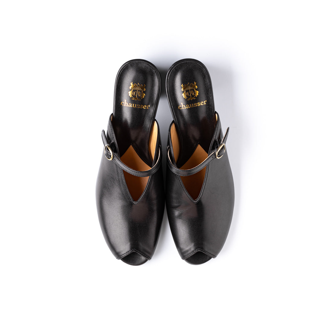 C-2304 SINGLE STRAP MULE BL