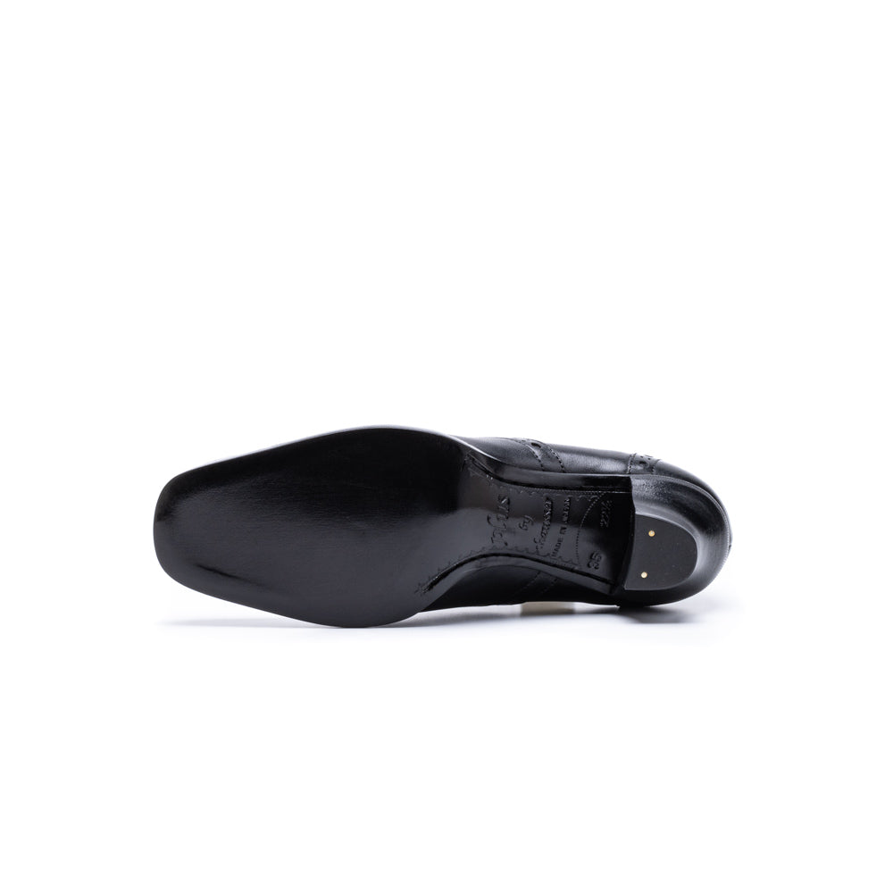 PC-5050 BUTTON HEELS BL