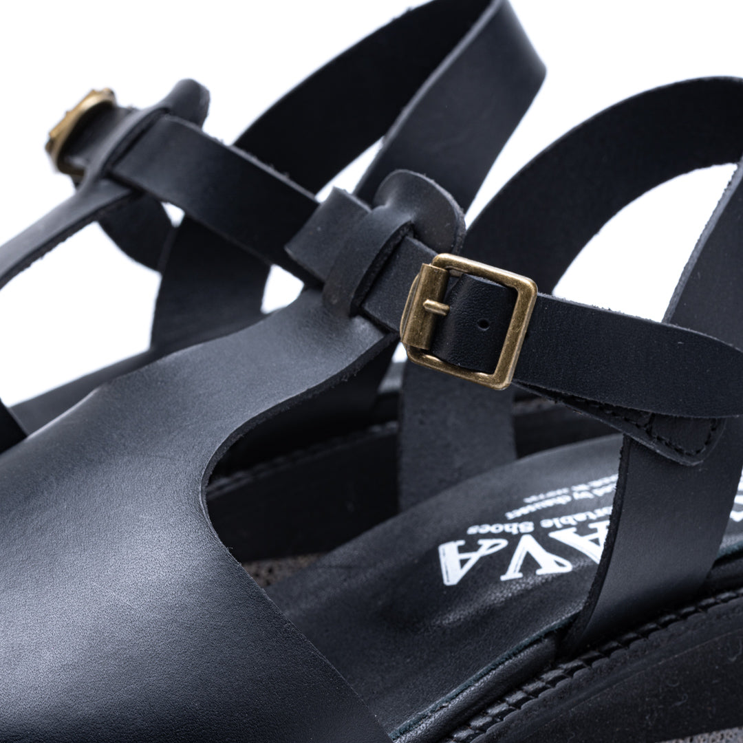 MU-998 T-STRAP SANDALS BL