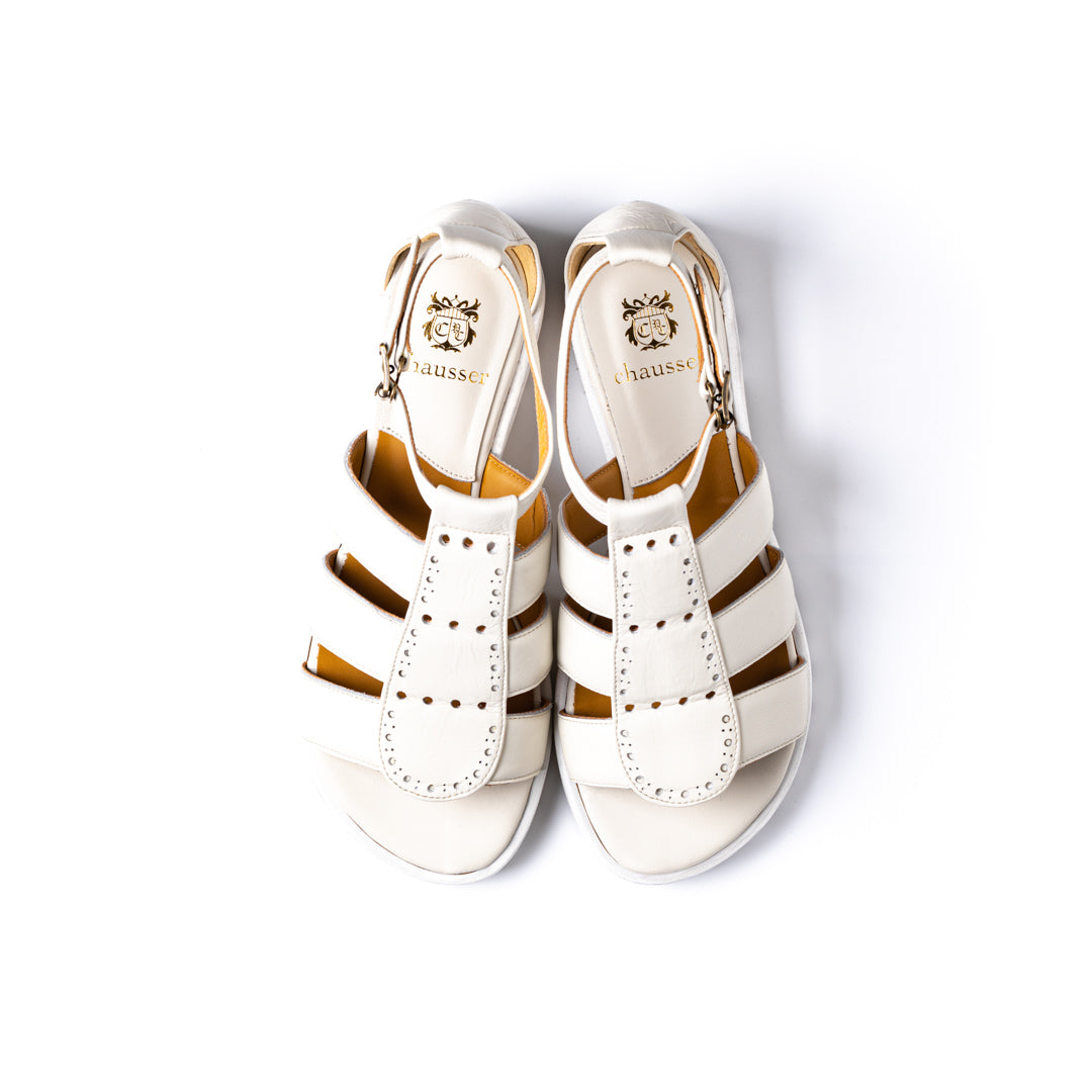 C-2339 PUNCHING SANDALS WH