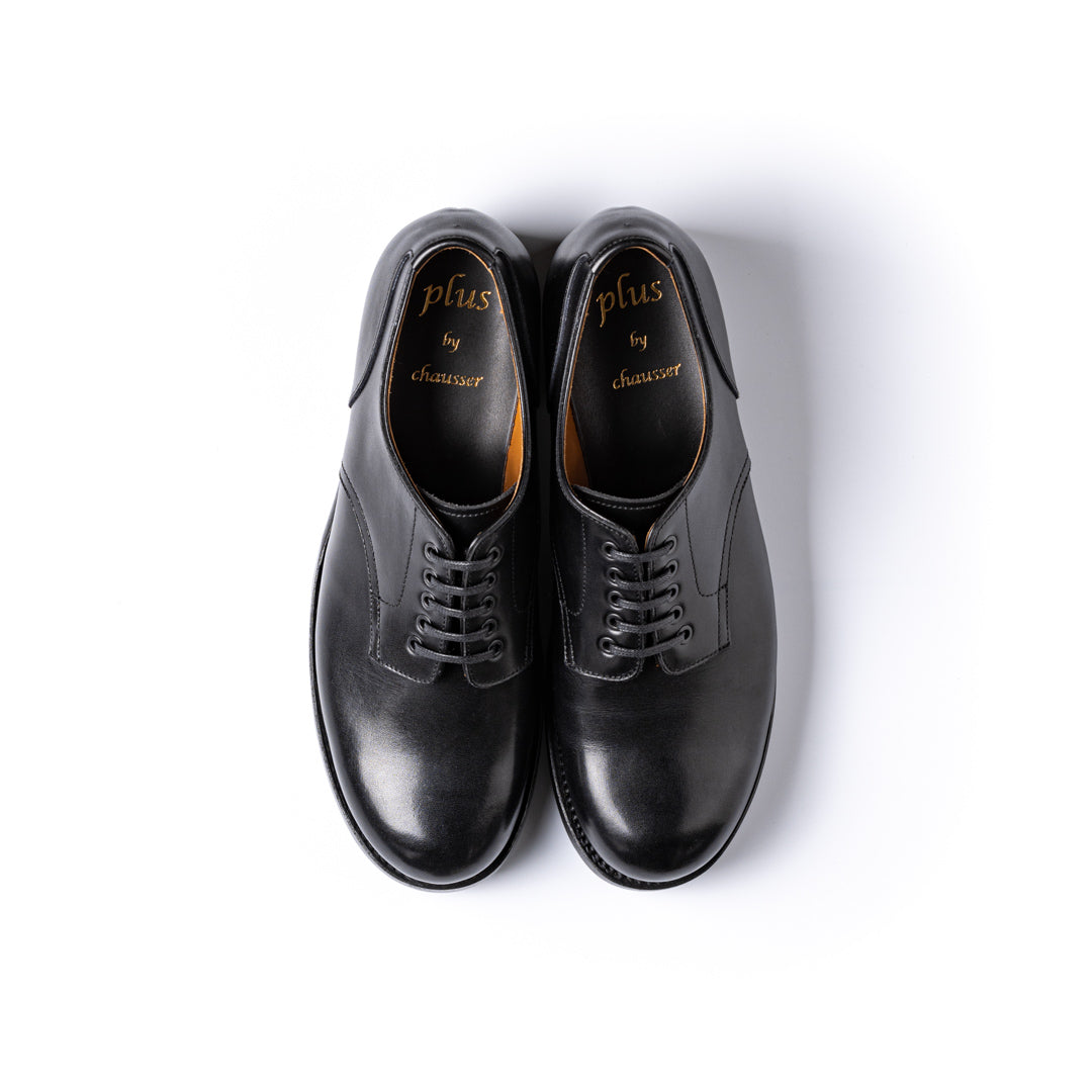 PC-5074 PLAIN TOE SHOES BL