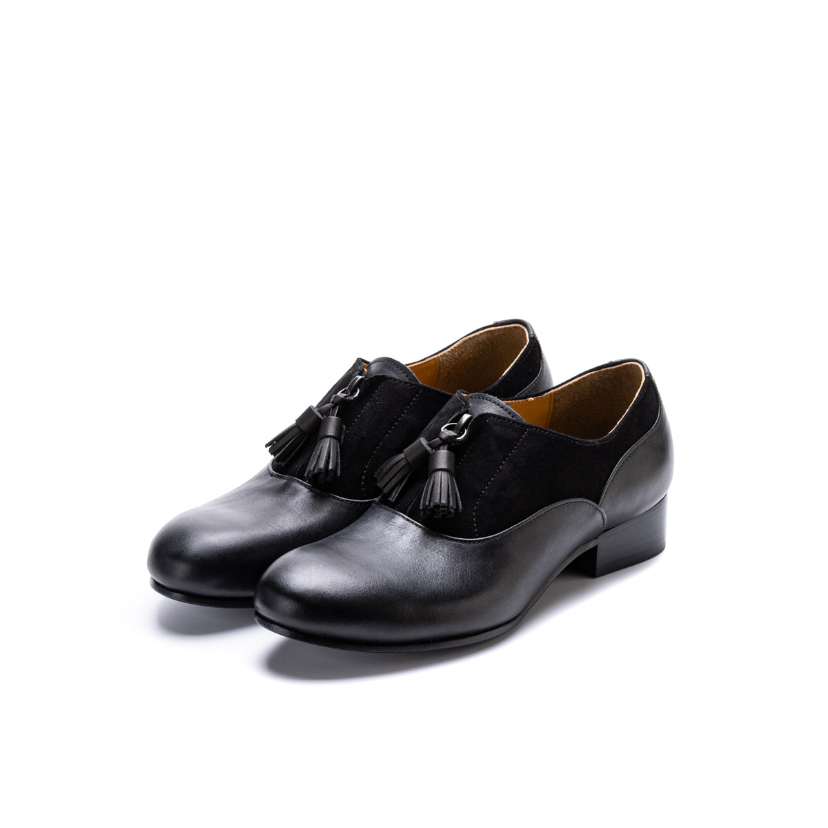 C-2310 FRONT ZIP SHOES BL/BLS