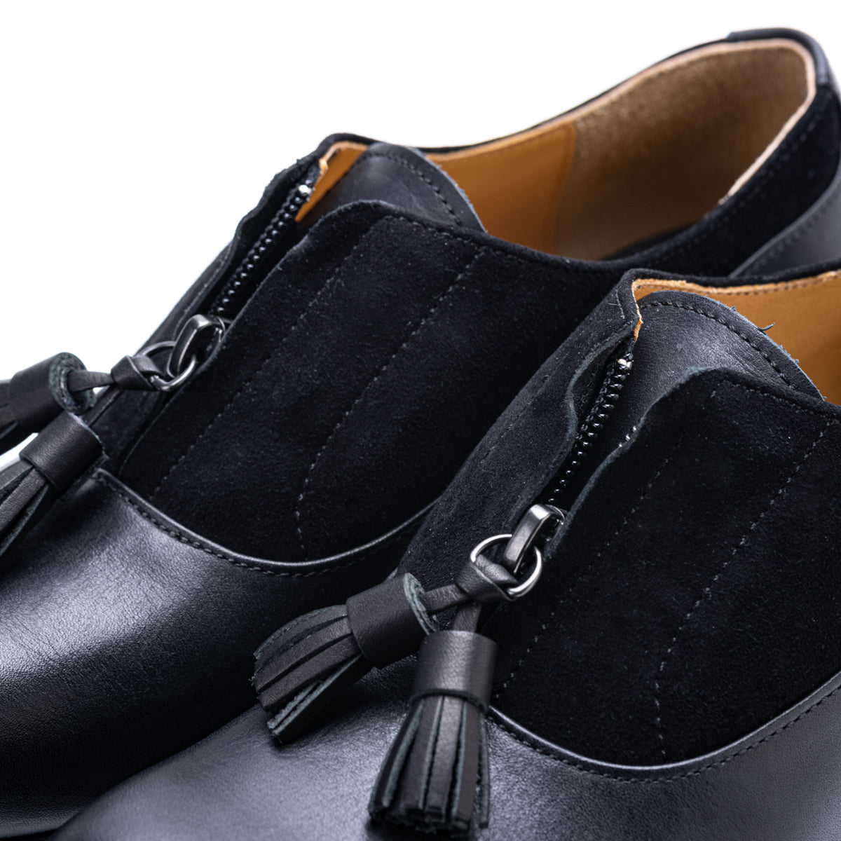C-2310 FRONT ZIP SHOES BL/BLS