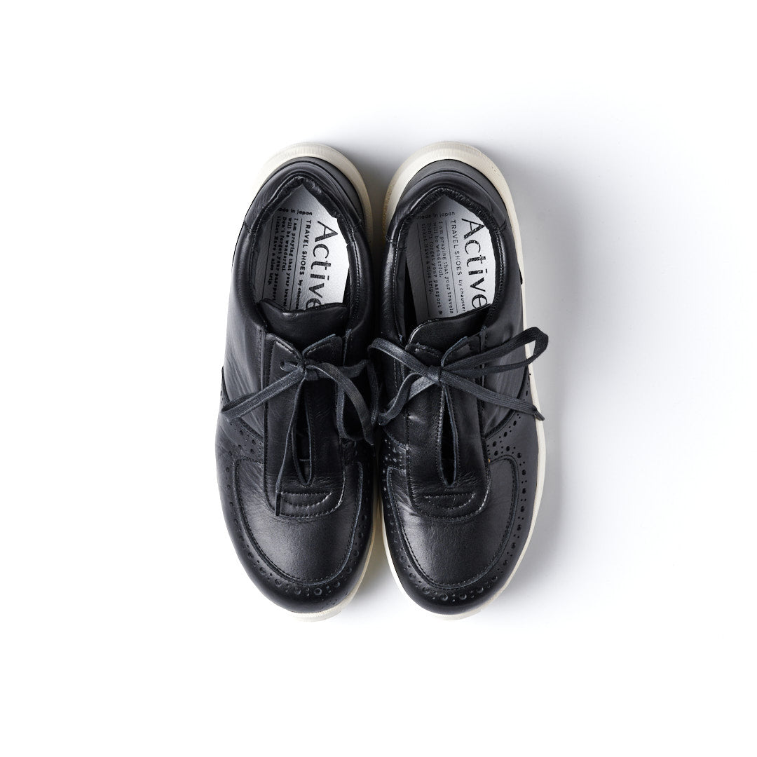 TRA-024 LEATHER SNEAKERS BL/WH