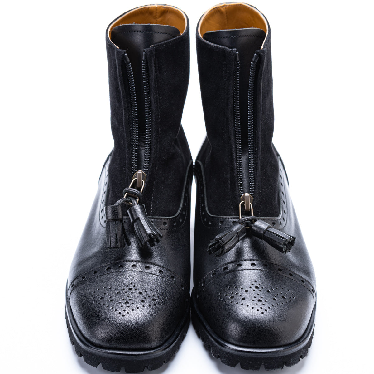 C-2317 FRONT ZIP BOOTS BL/BLS