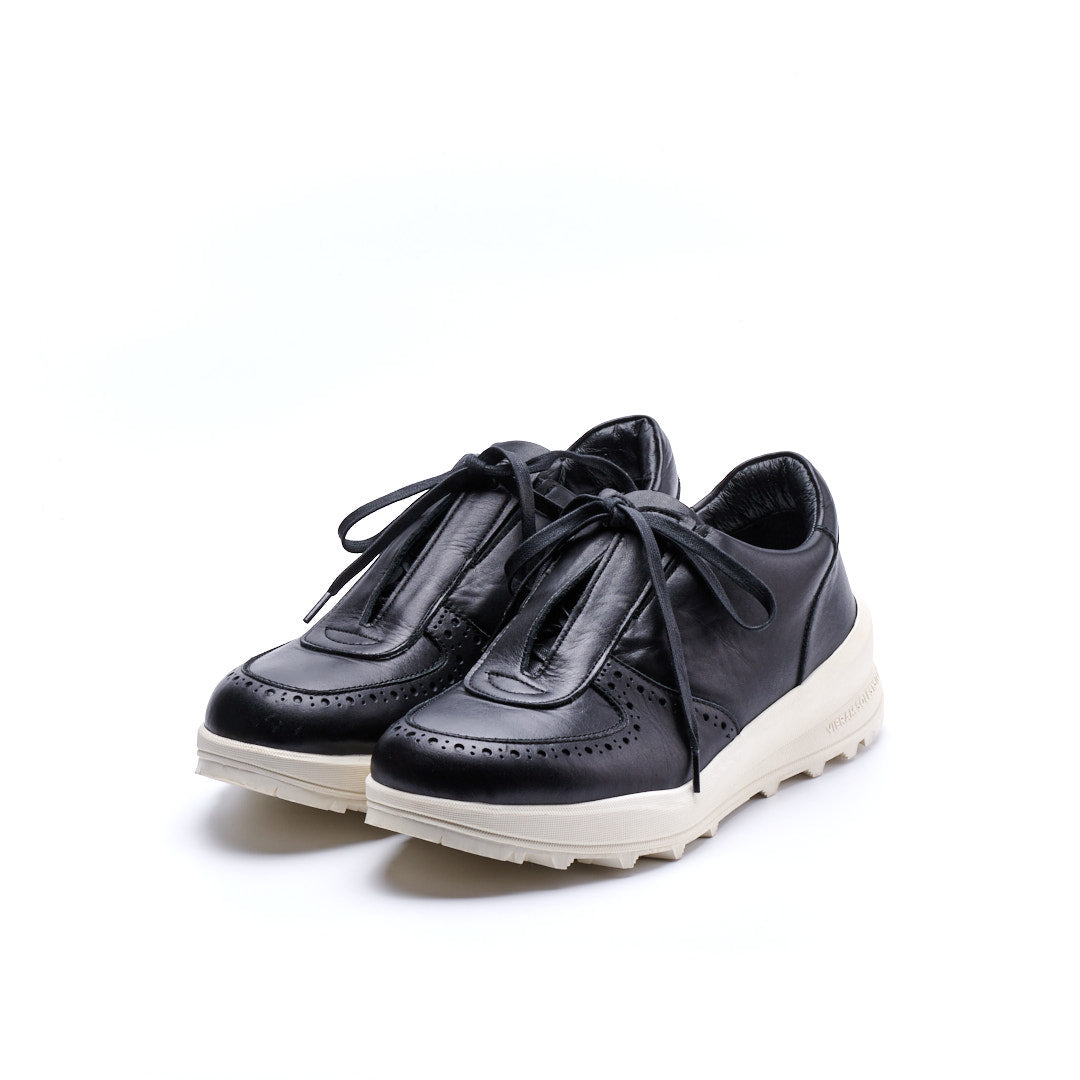 TRA-024 LEATHER SNEAKERS BL/WH