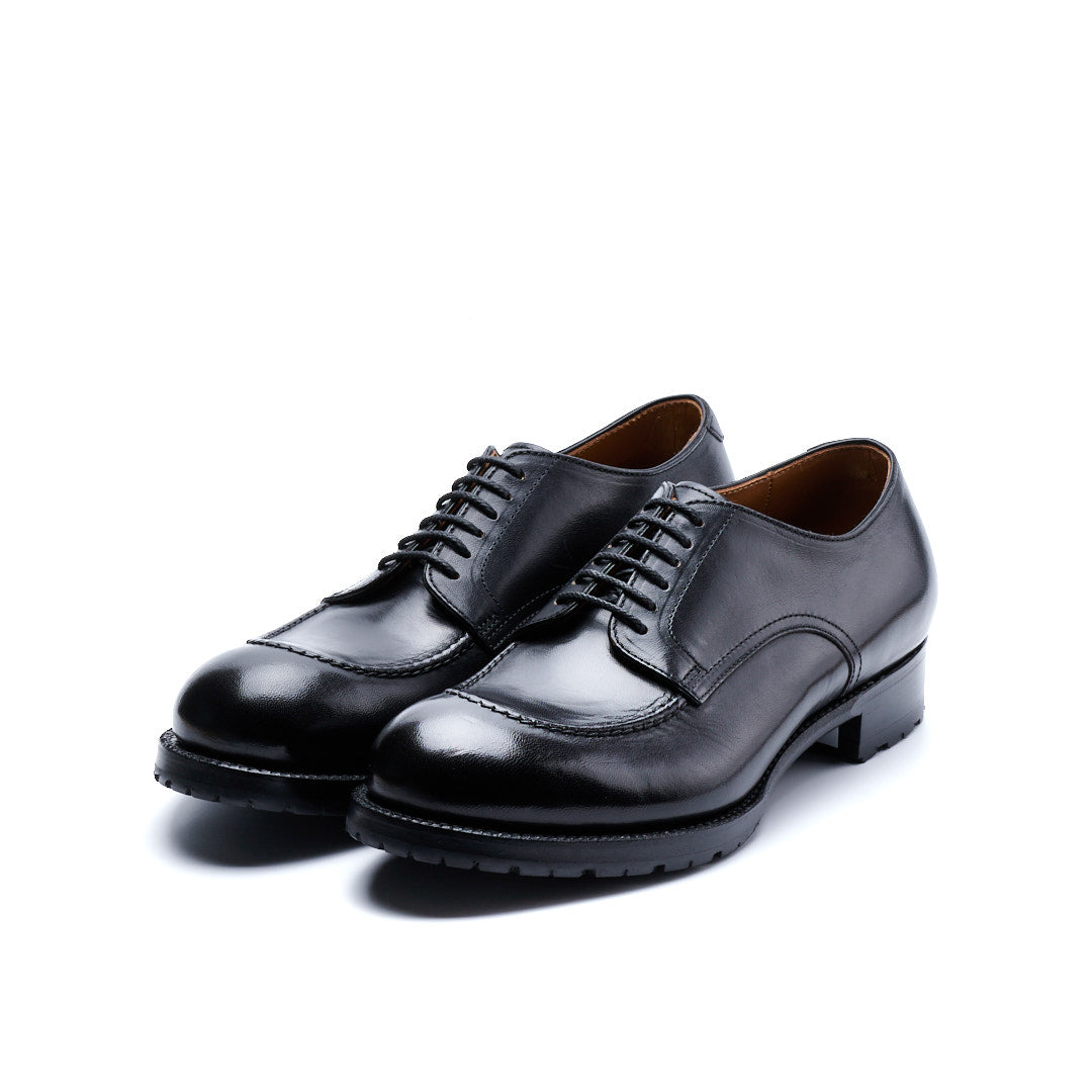 C-7053 U-MOCHA LACE-UP SHOES BL