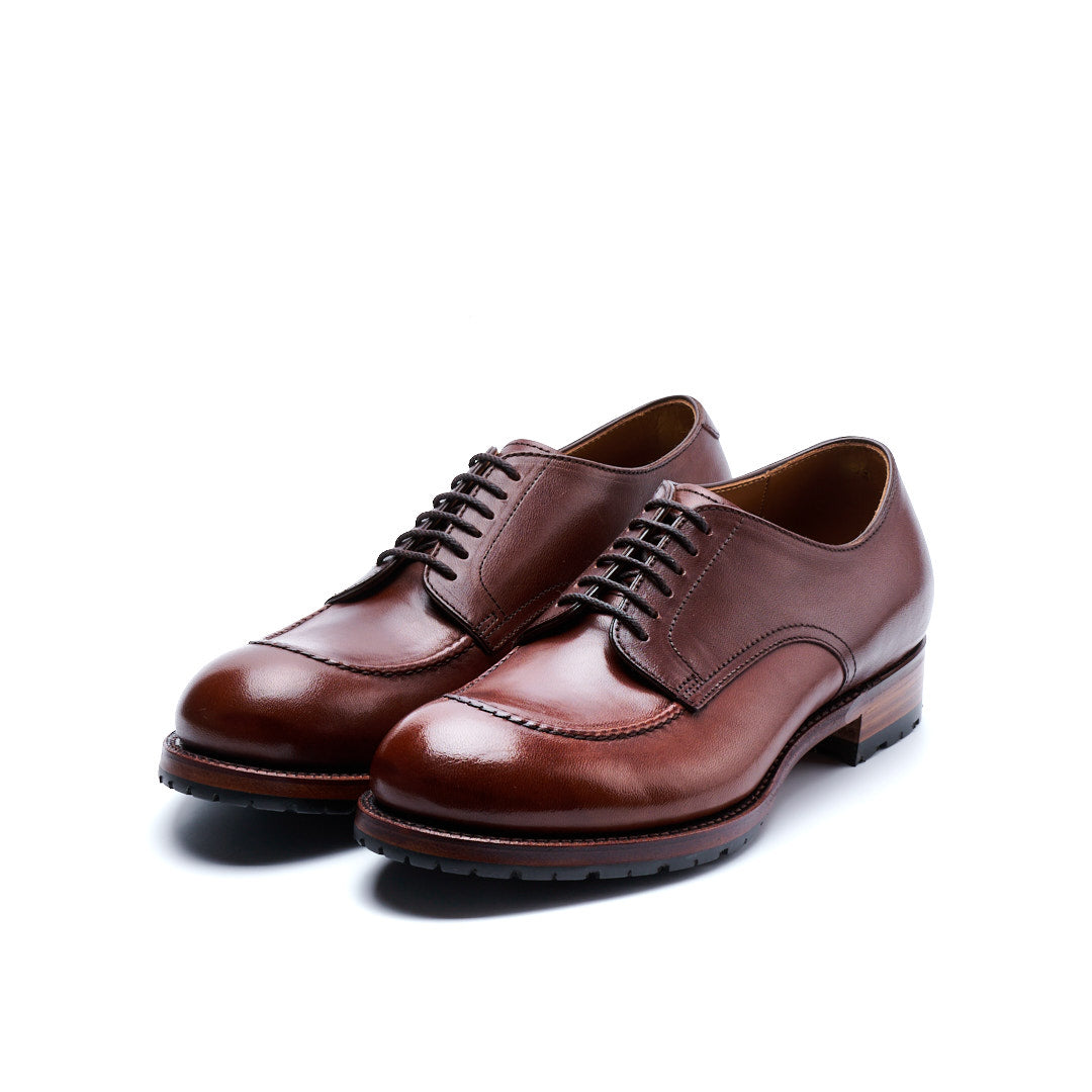 C-7053 U-MOCHA LACE-UP SHOES DBR