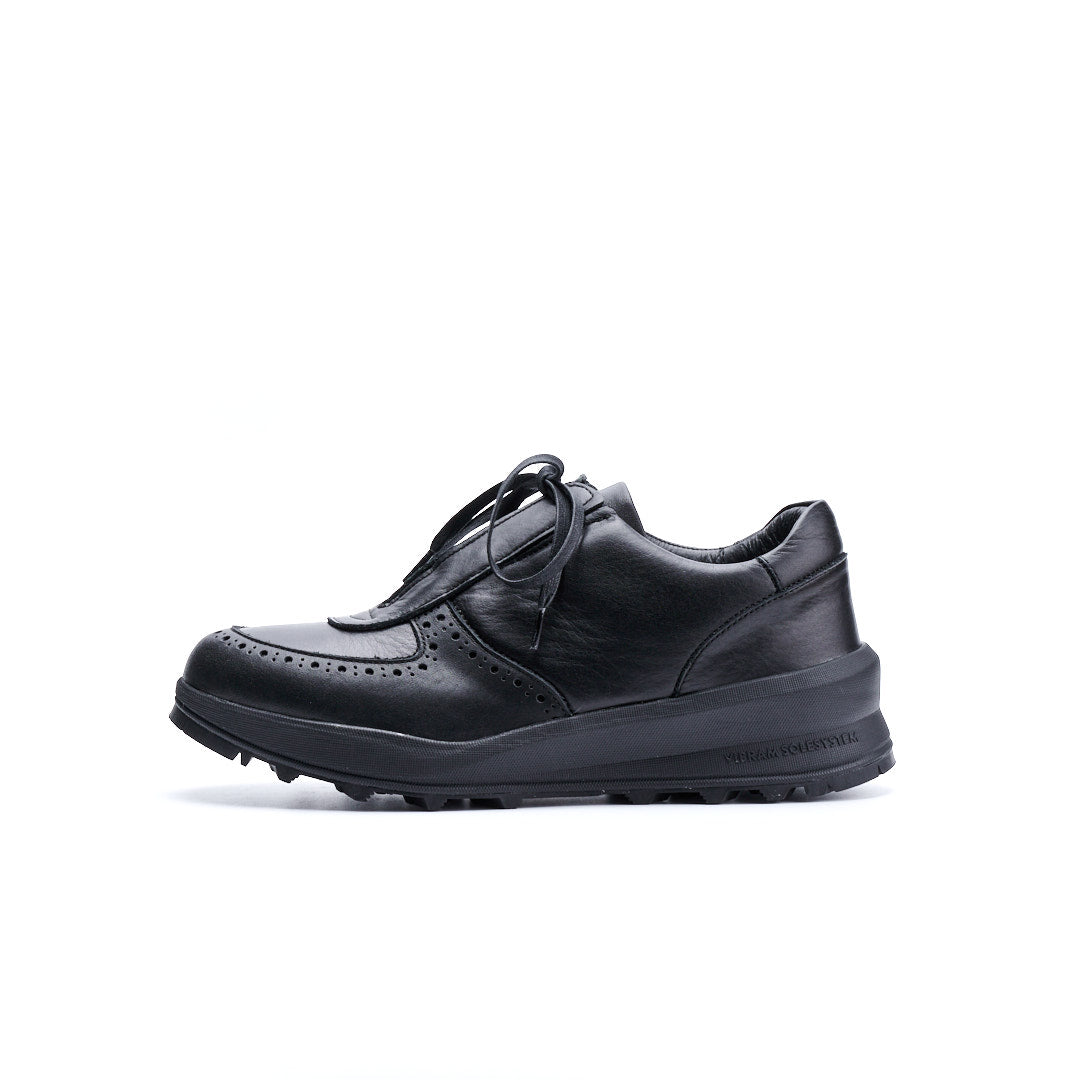 TRA-024 LEATHER SNEAKERS BL