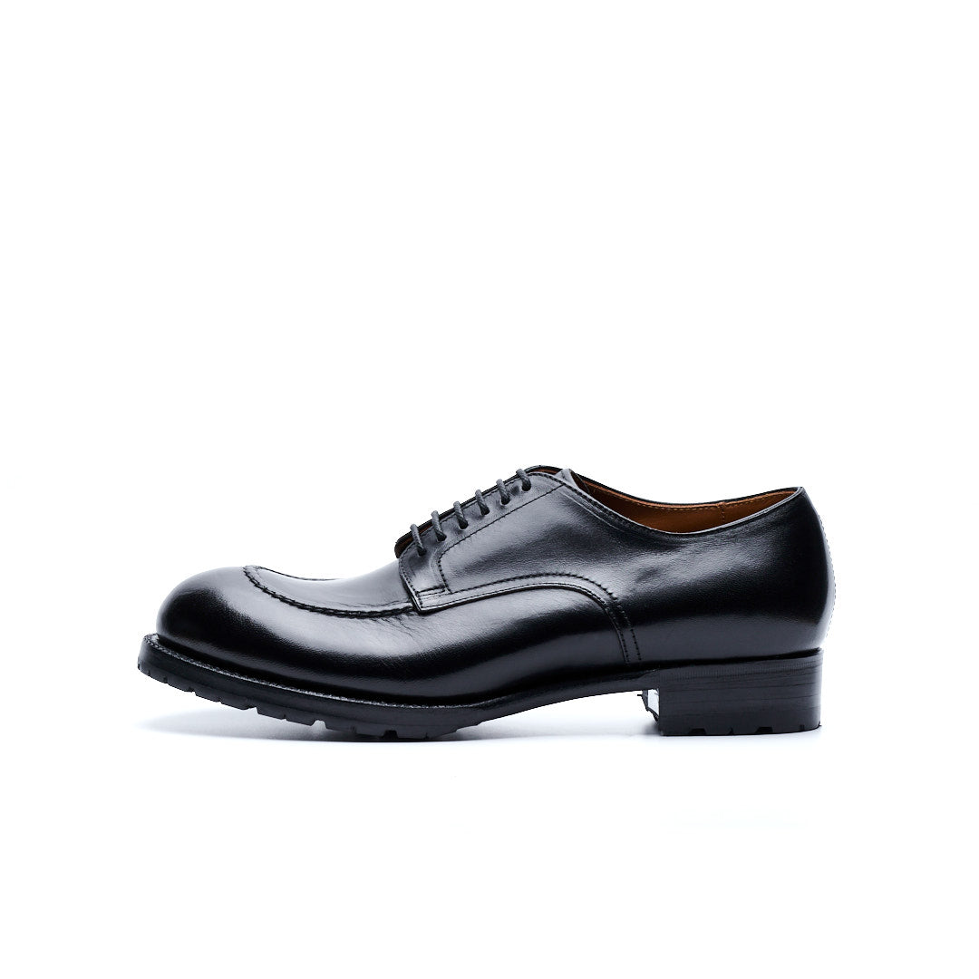 C-7053 U-MOCHA LACE-UP SHOES BL