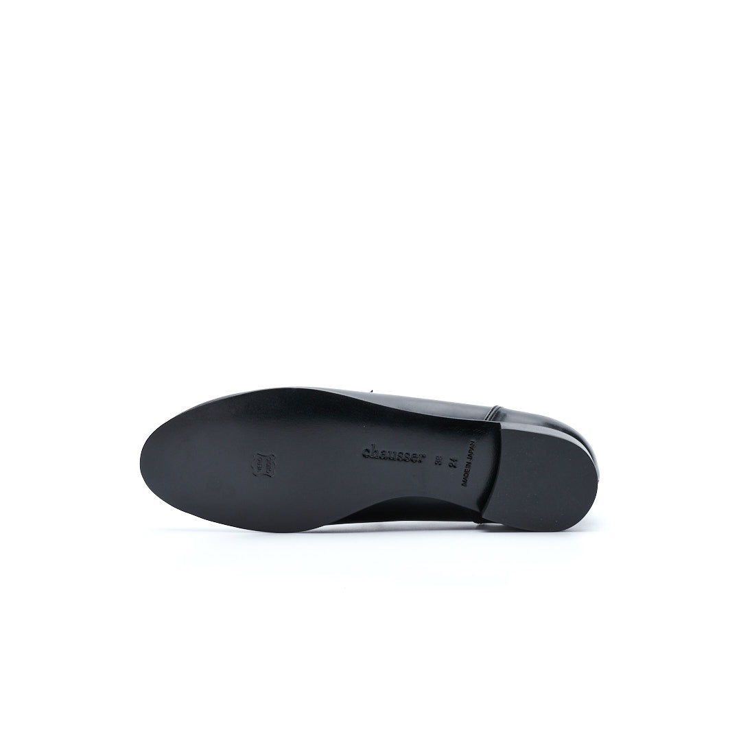 C-2350 OPEN VAMP FLAT SHOES BL