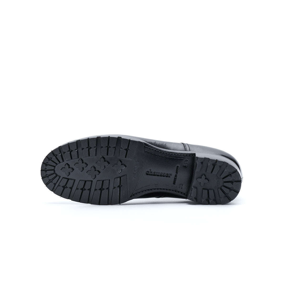 C-7053 U-MOCHA LACE-UP SHOES BL