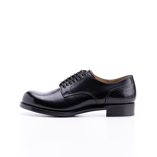 SU-100C CORDOVAN PLAIN TOE SHOES BL