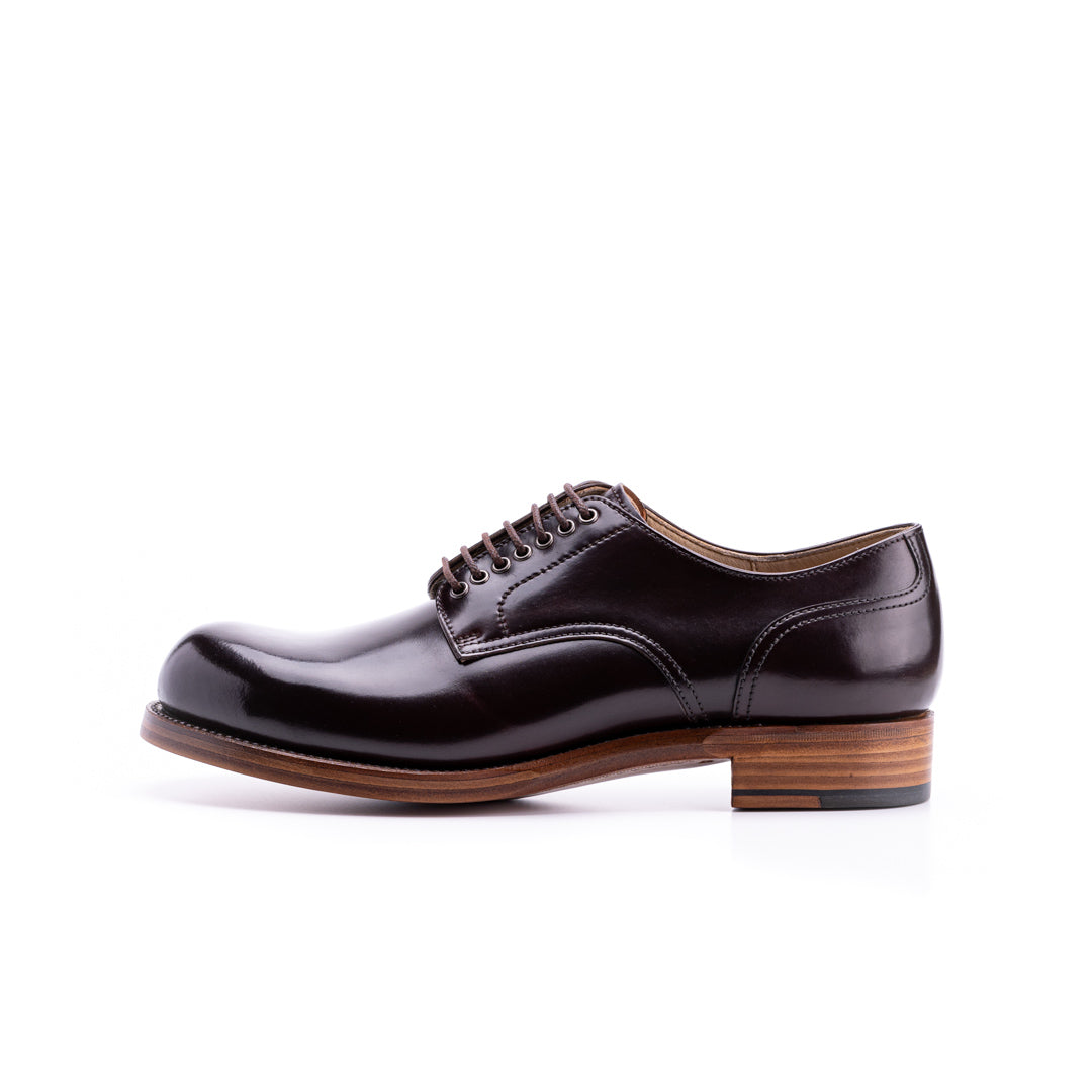 SU-100C CORDOVAN PLAIN TOE SHOES BGD