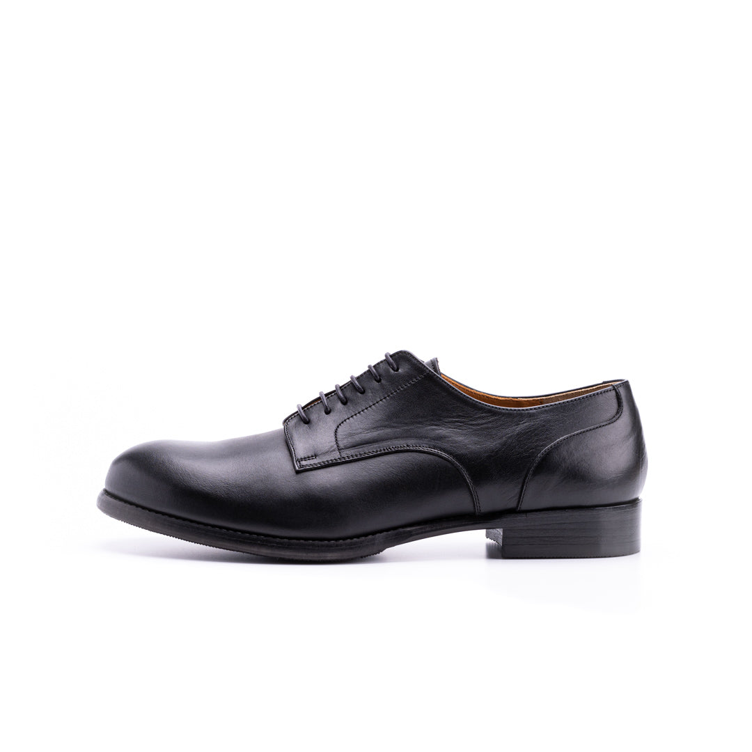 C-7013 PLAIN TOE SHOES BL