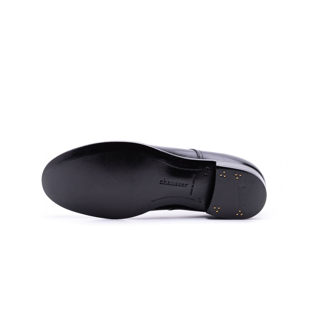 C-793 PLAIN TOE SHOES BL