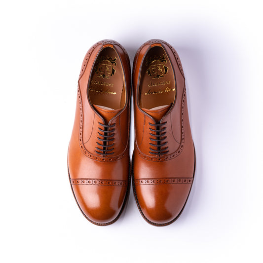 C-7006 CAP-TOE BROGUE SHOES BR