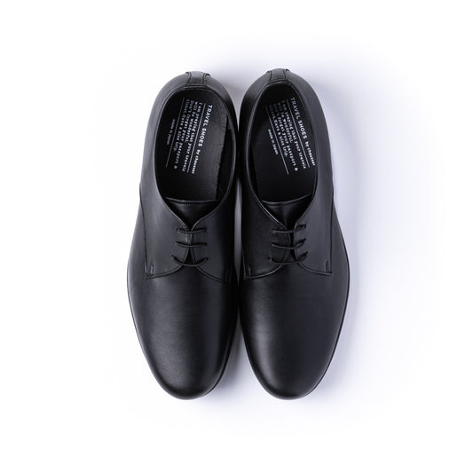 TR-008M PLAIN TOE SHOES BL