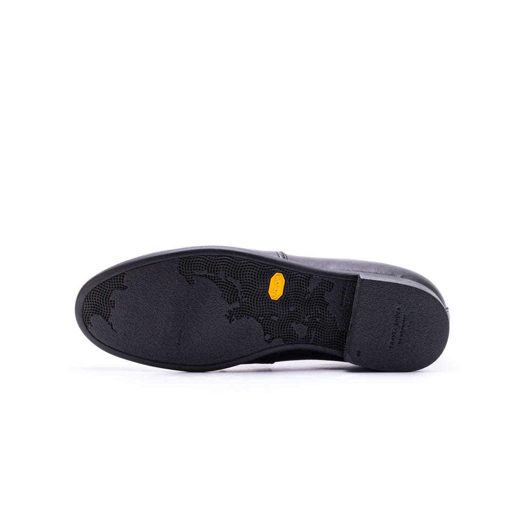 TR-003M SIDE-GORE SLIP-ON SHOES BL