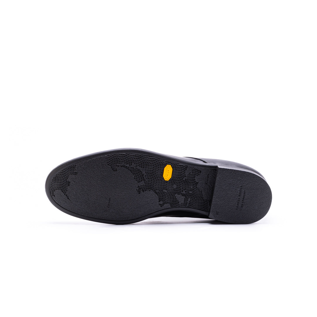 TR-008M PLAIN TOE SHOES BL