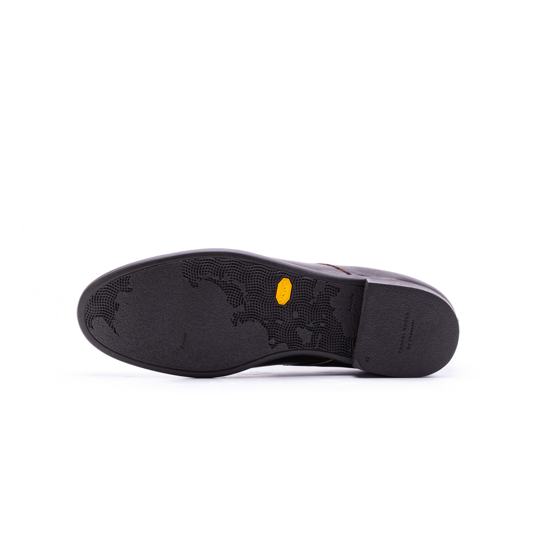 TR-008M PLAIN TOE SHOES DBR