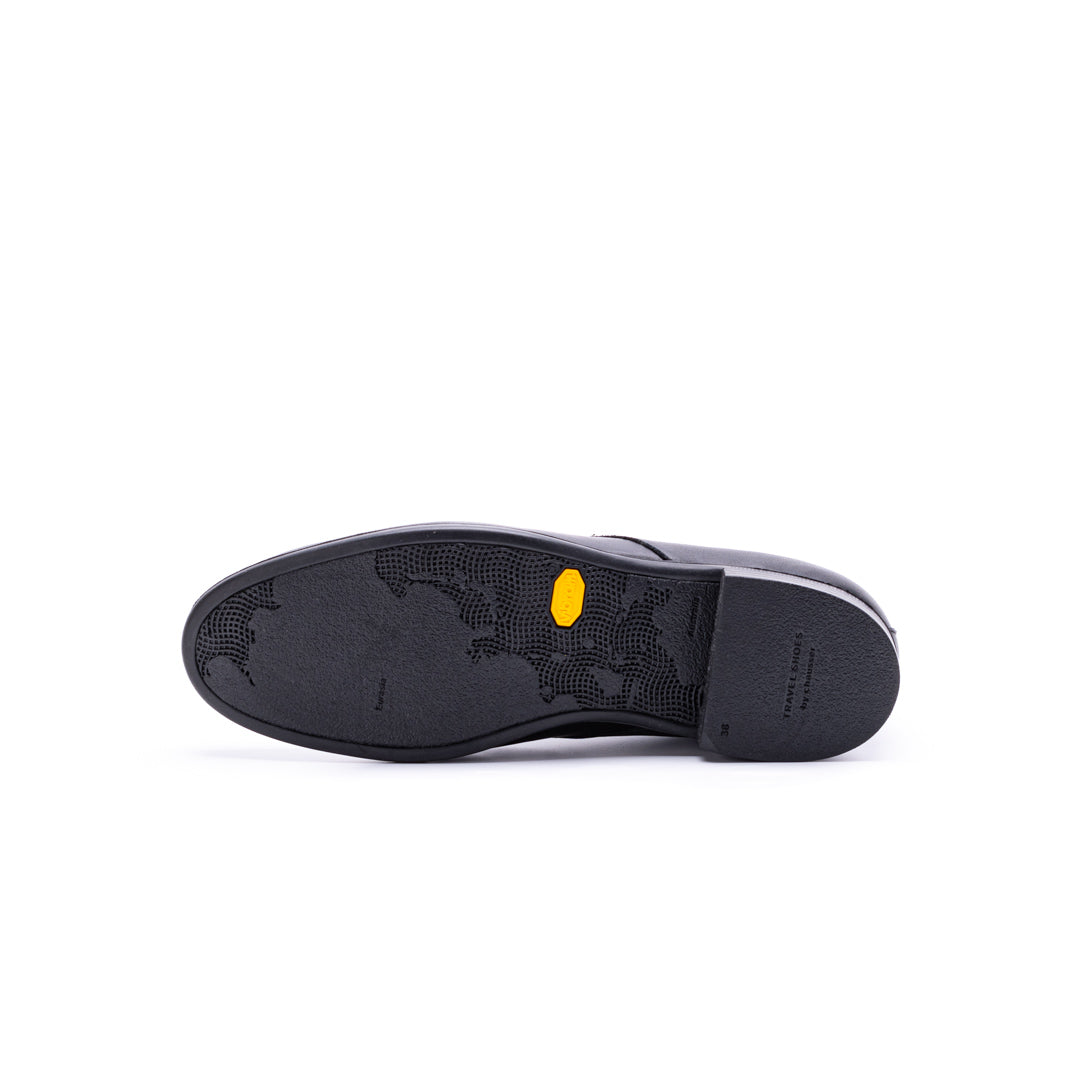 TR-008 PLAIN TOE SHOES BL