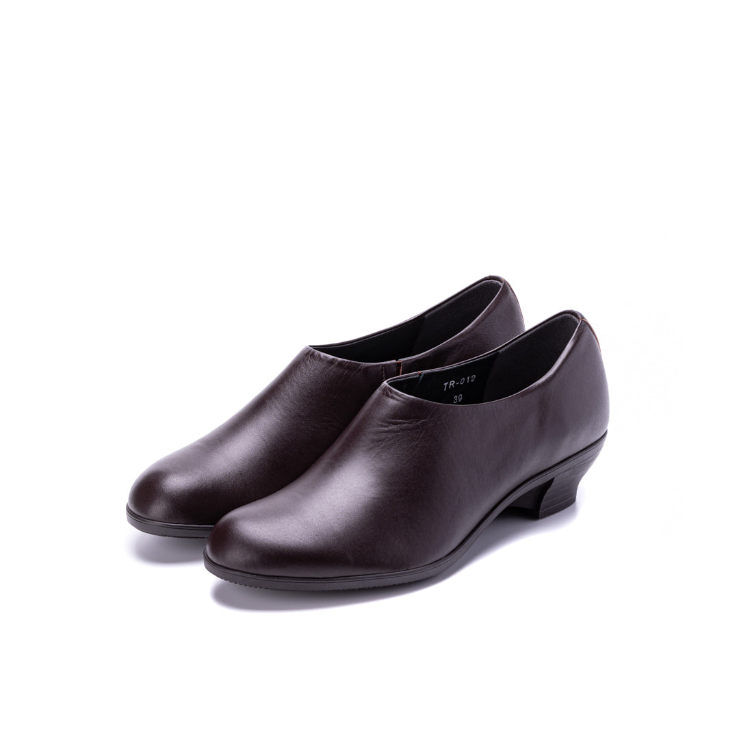 TR-012 SLIP-ON HEEL SHOES DBR