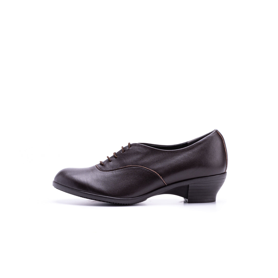 TR-007 LACE-UP HEELS DBR