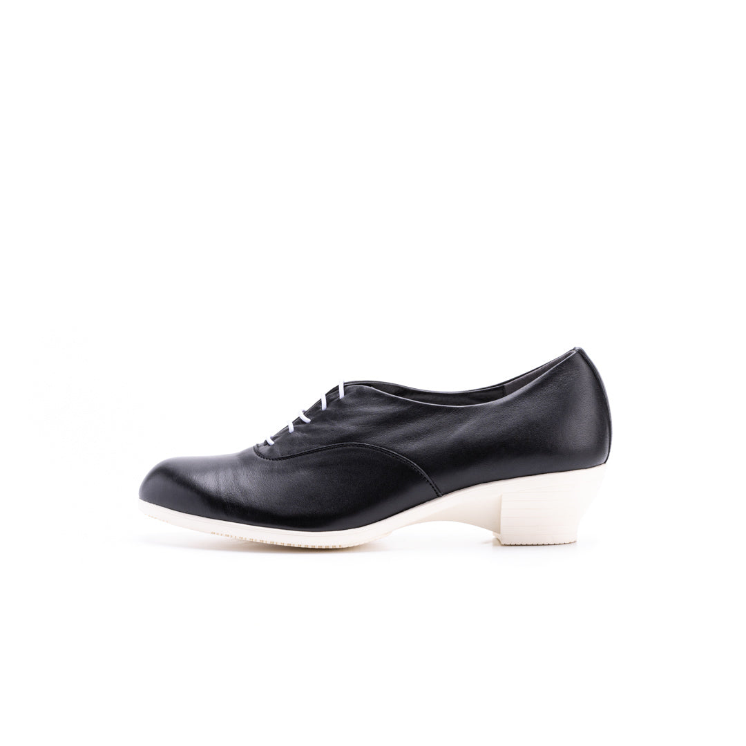 TR-007 LACE-UP HEELS BL/WH