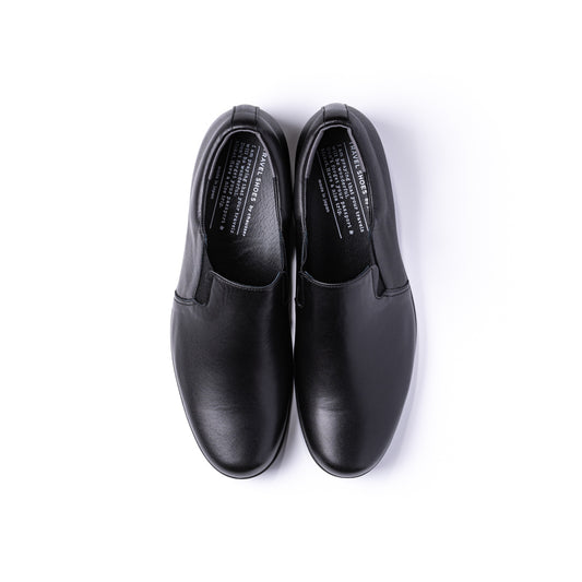 TR-003 SIDE-GORE SLIP-ON SHOES BL