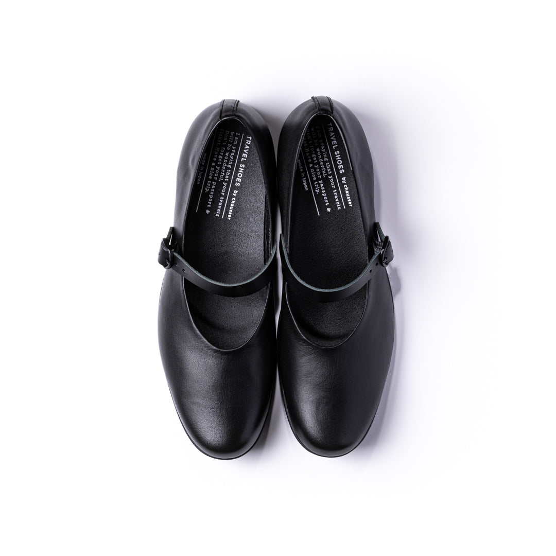 TR-002 ONE-STRAP SHOES BL