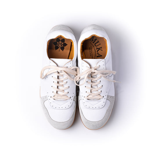 MU-955 LEATHER SNEAKERS WH