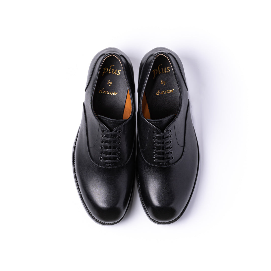 PC-5044 PLAIN-TOE OXFORD SHOES BL