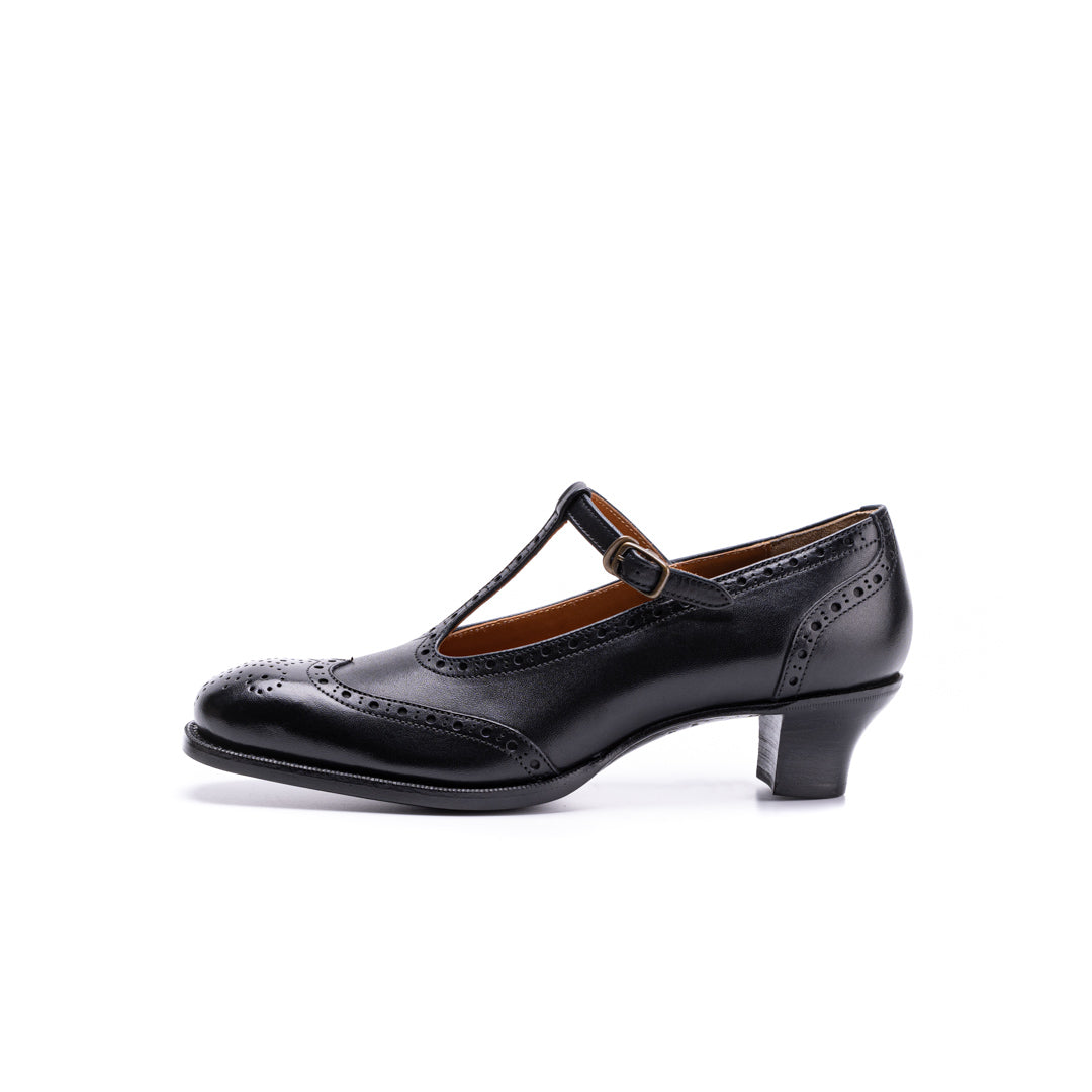 PC-5054 T-STRAP PUMPS BL