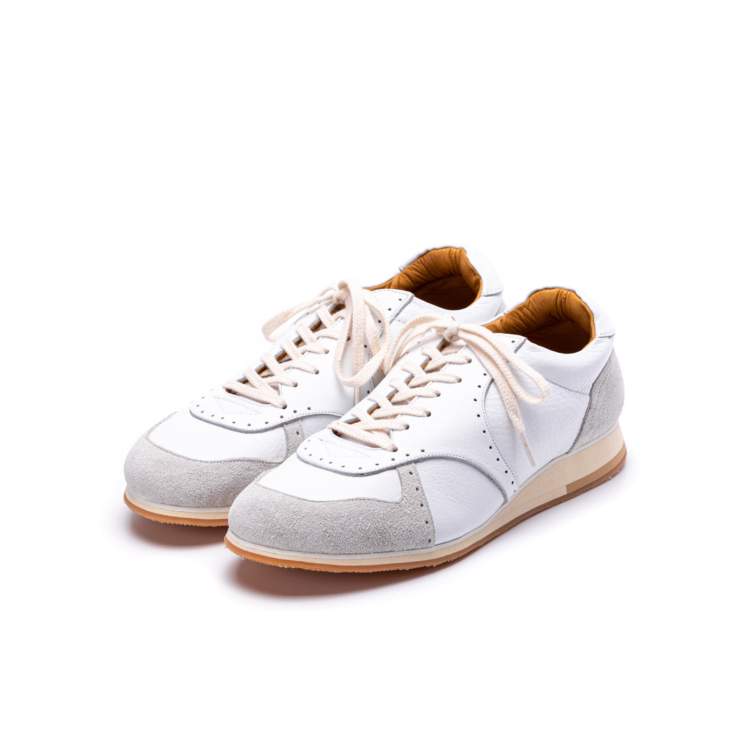 MU-955 LEATHER SNEAKERS WH
