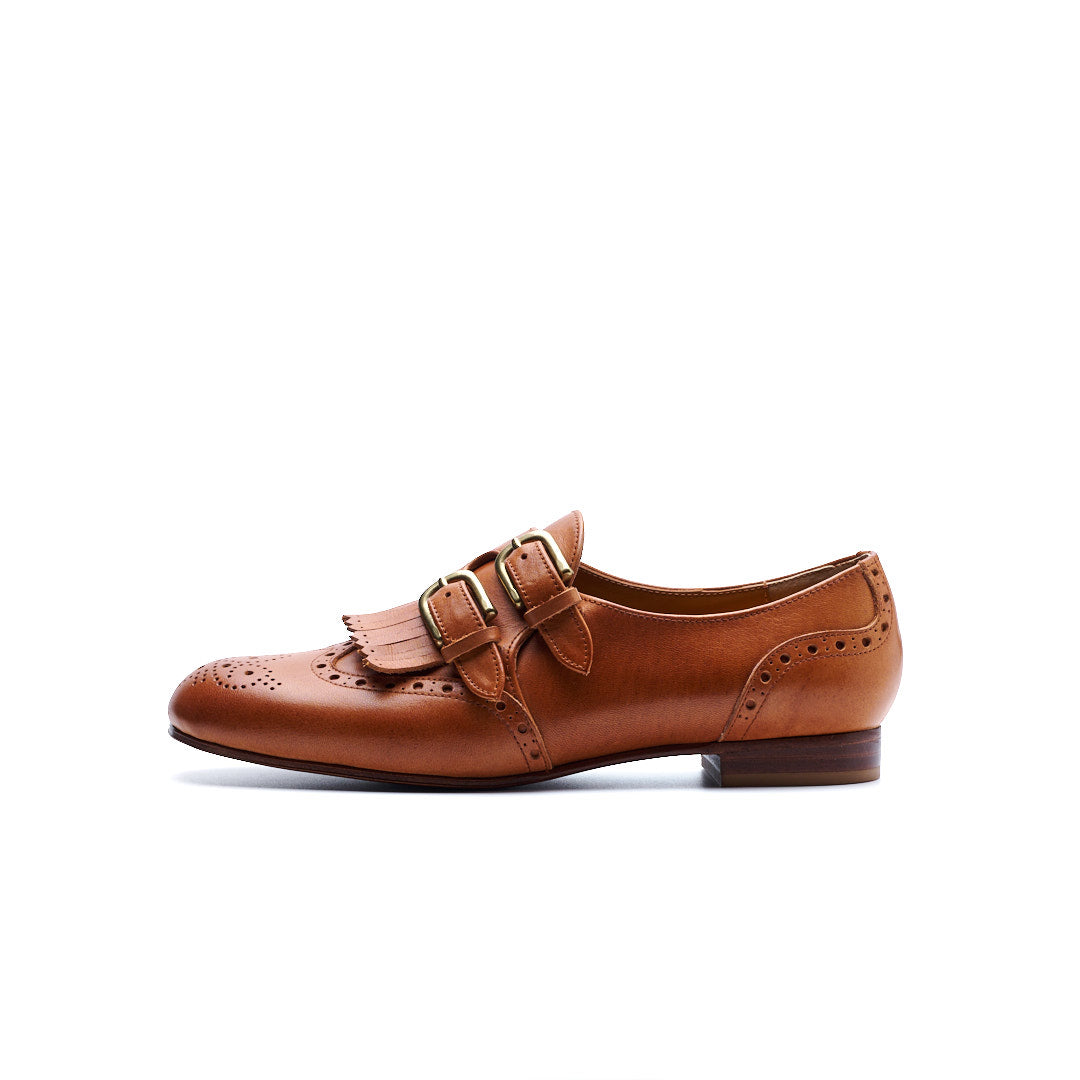 C-2370 DOUBLE MONK WINGTIP SHOES BR