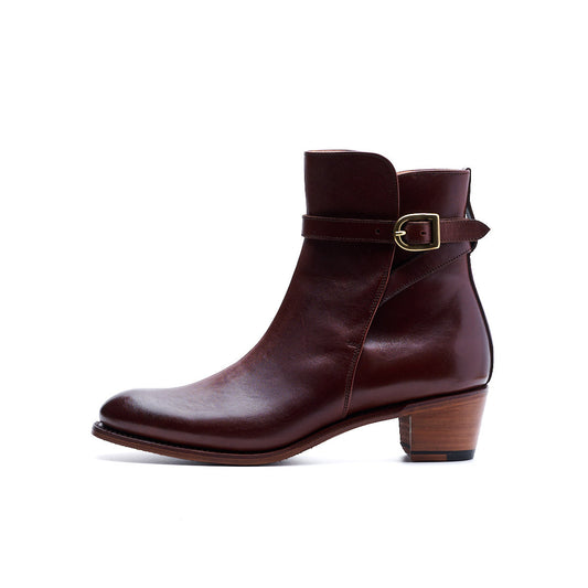 PC-5083 JODHPUR HEEL BOOTS DBR