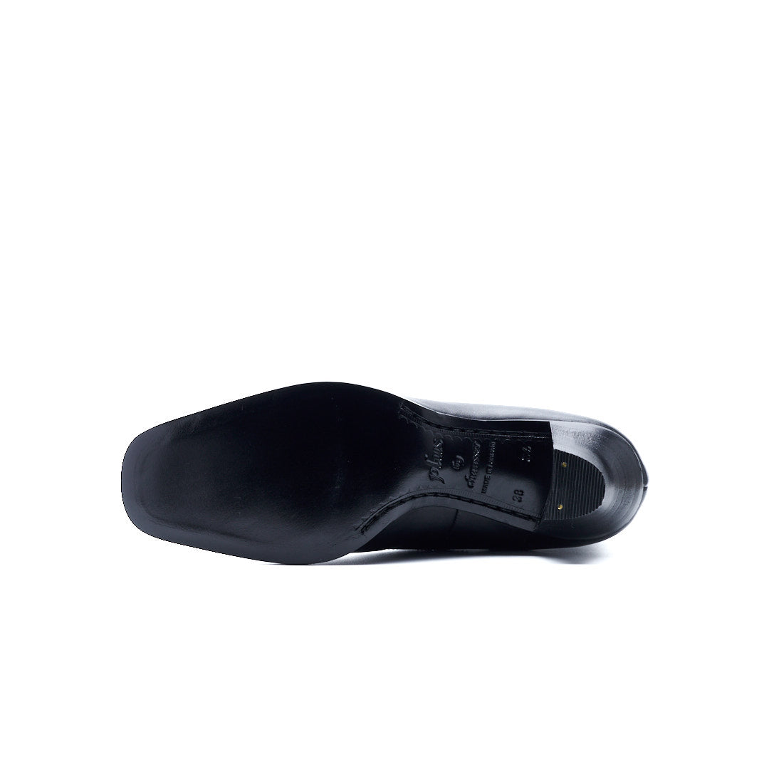 PC-5053 BUTTON HEEL BOOTS BL/BLS