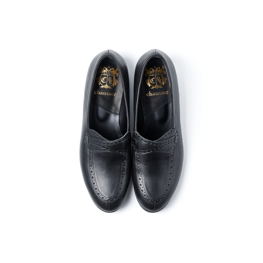 C-2356 U-TIP LOAFERS BL